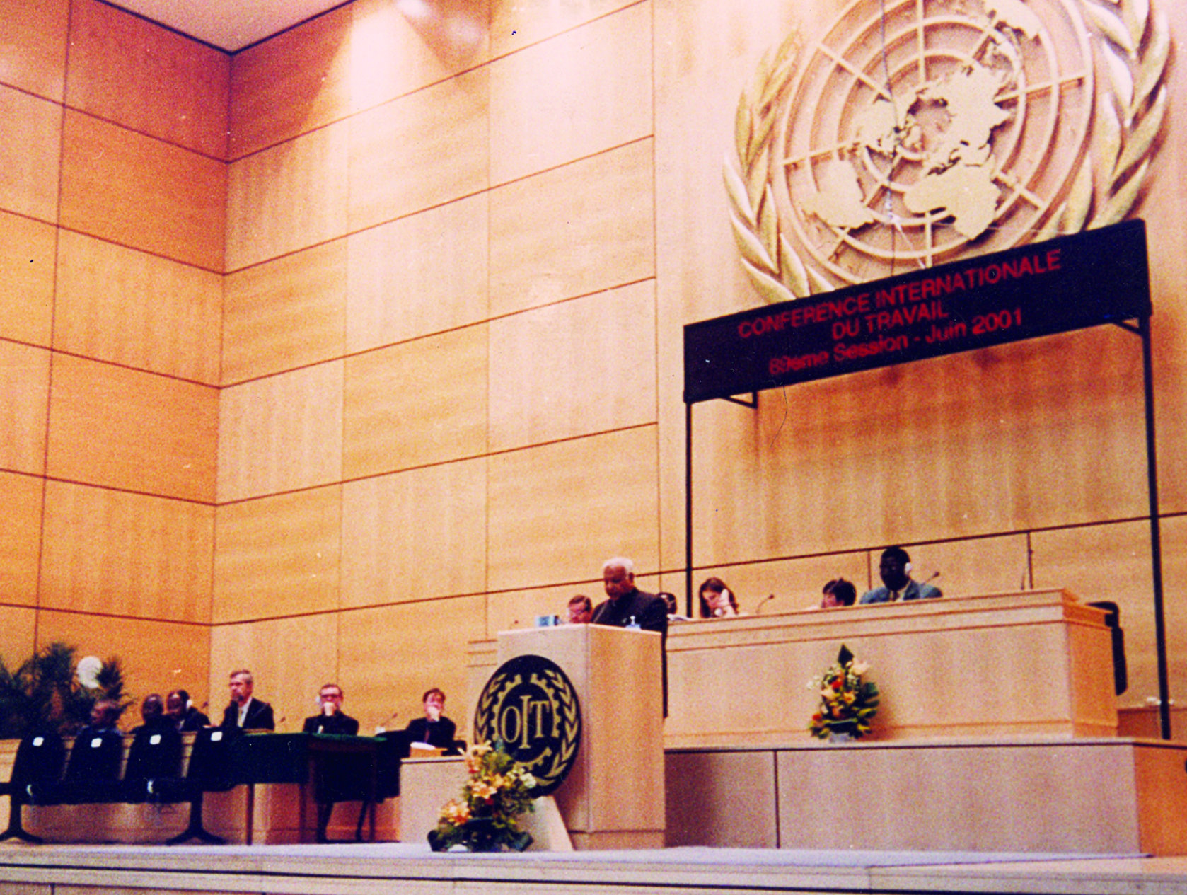 Balramji Das Tandon speaking at United Nations, Geneva Balramji Das Tandon, Deputy Chief Minister, Punjab, speaking at United Nations, Geneva